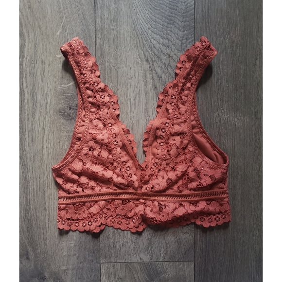 Victoria's Secret Burnt Orange Lace Bralette XS - Picture 2 of 5